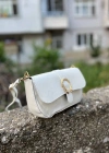 Beyaz Kalıp NALLI Çanta CB0913