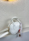 Beyaz Mini Fularlı Çanta CB9134