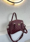 Bordo Kapitone Çanta CB8911