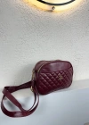 Bordo Kapitone YENİSİ 3 Bölme Çapraz Çanta CB9520