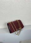 Bordo Kapitone Zincirli Çapraz Çanta CB9669
