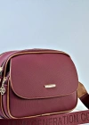 Bordo Renk 3 Bölme BRLN Çanta CB22673