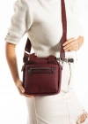 Bordo Renk Kalite 4 Bölme Çanta CB9811