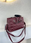 Bordo Renk Kapitone 2 Bölme Kalite Çanta CB8143
