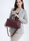 Bordo  Renk Kapitone Kol Çanta CB78194