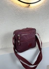 Bordo  Renk Krinkıl Kumaş Çanta CB8522