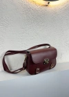 Bordo Renk Önü Kemerli Çanta CB7463