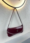 Bordo Renk Önü Zincirli Çanta CB8911