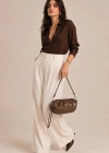 Kahve Renk 2 Bölmeli MİNİ Çanta CB91224