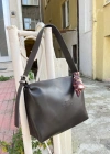 Kahve TOTE Fularlı Kalite Çanta CB09131