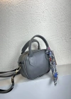 Koyu Gri Mini Fularlı Çanta CB9134