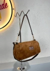 Koyu Taba Acı Kahve Detaylı Renk TOTE PELUŞ Çanta CB90223