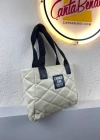 Krem Büyük Boy Kol Çanta CB4963
