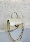 Krem Renk Kalıp Zincirli Çanta CB091487