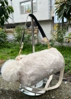 Krem  Renk PONPON PELUŞLU Çanta CB82191