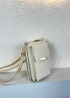 Krem Renk Telefonluk 3 Bölme Çanta CB1621
