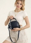 Lacivert Mini Fularlı Çanta CB9134