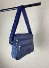 Lacivert Renk Krinkıl Kumaş Çanta CB8522