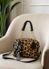 Leopar Renk Mini Boy Fularlı StyleBag Çanta CB75169