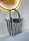Siyah Kalın Çizgili Siyah Sap Çanta CB0104