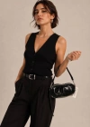 Siyah Renk 2 Bölmeli MİNİ Çanta CB91224