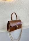 Taba Renk Kalıp Zincirli Çanta CB091487