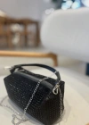 Taşlı Siyah Renk Taşlı Zincirli Çanta CB1230
