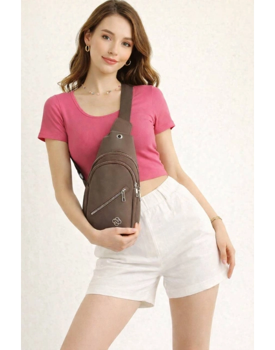 Koyu Vizon Yeni Sezon Body Bag Kol Çanta CB1415