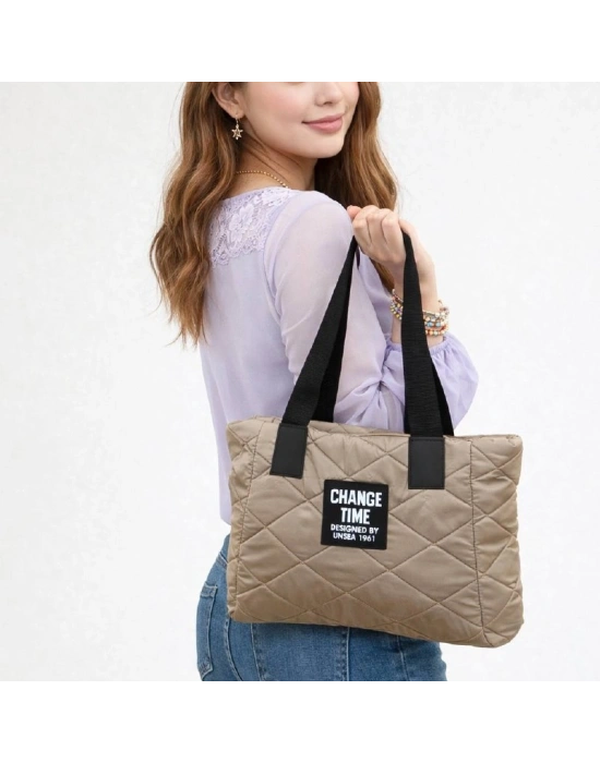 Koyu Vizon Paraşüt Kumaş Kol Çanta CB23257