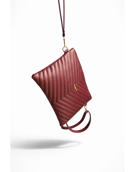 Bordo Renk Portföy Çanta CB99013