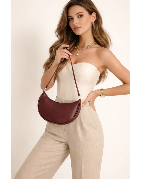 Bordo Harika Baget Kol Çanta CB9696