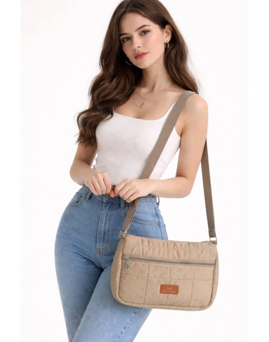 Koyu Vizon Renk PARAŞÜT Çapraz Çanta CB78214