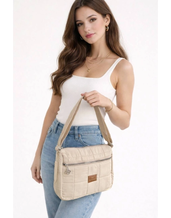 Açık Vizon Renk PARAŞÜT Çapraz Çanta CB78214