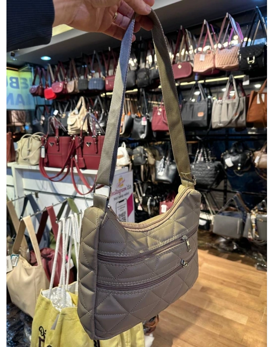 Koyu Vizon 3 Bölme Kol Çanta CB89153