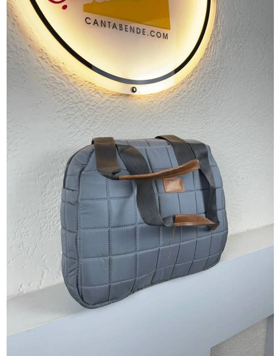 Açık Gri OVAL Paraşüt YENİ Kol Çanta CB3674