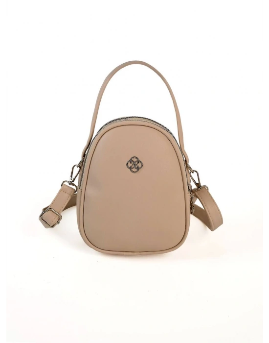 Açık Vizon 3 Bölme Kalite Çanta CB0956