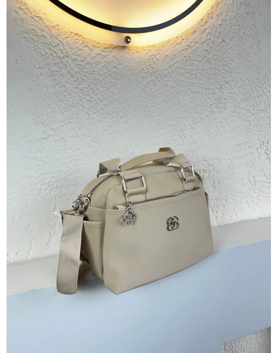 Açık Vizon 3 Bölme Kalite Çanta CB7145