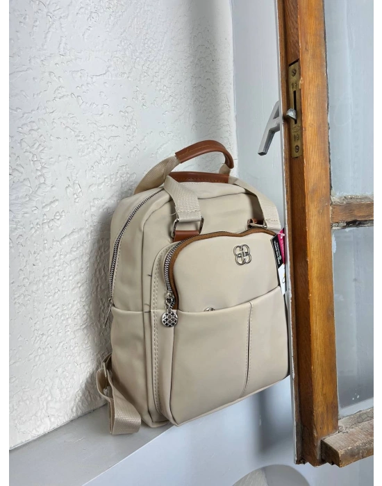 Açık Vizon KALİTE 3 BÖLME Sırt Çanta CB3074