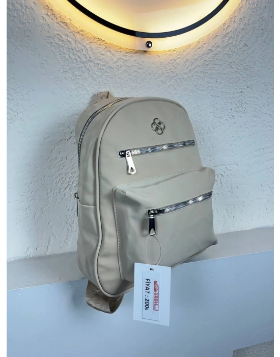 Açık Vizon Renk 3 Bölme Kalite Sırt Çanta CB9310