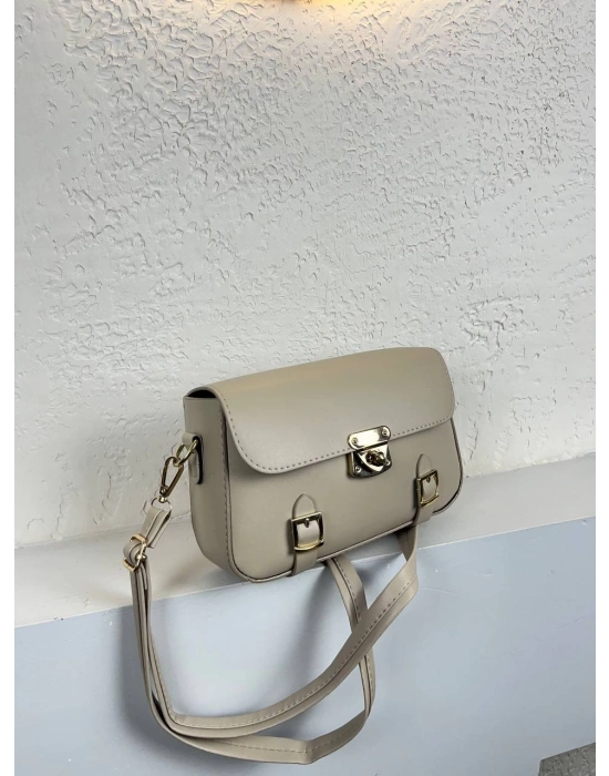 Açık Vizon Renk Önü Kemerli Çanta CB7463