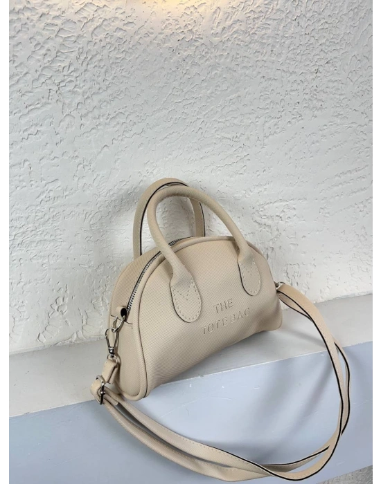 Açık Vizon Renk Tote Lakos Deri Çanta CB9256