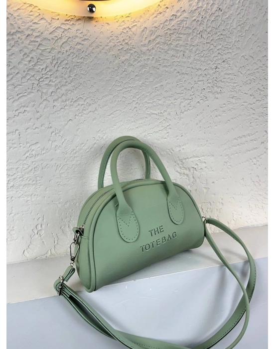 Açık Yeşil Renk Tote Lakos Deri Çanta CB9256