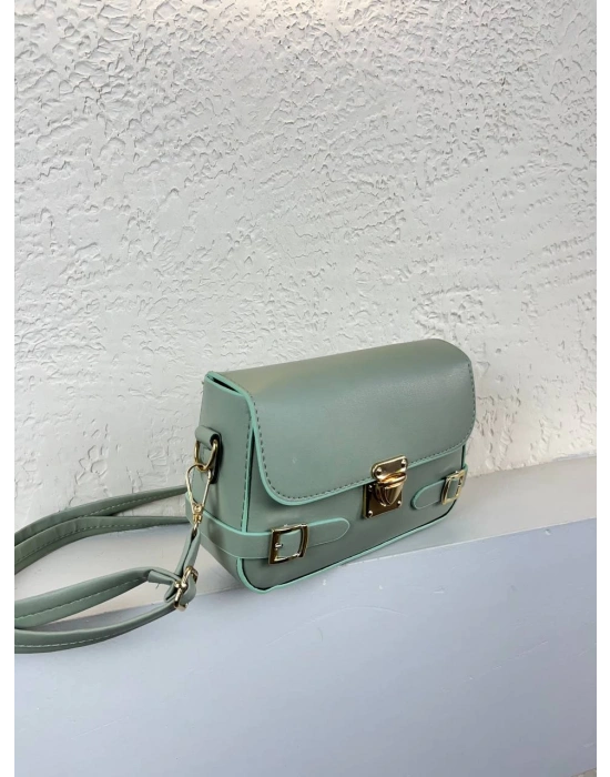 Açık Yeşil Renk Yandan Kemerli YENİ Çanta CB8514