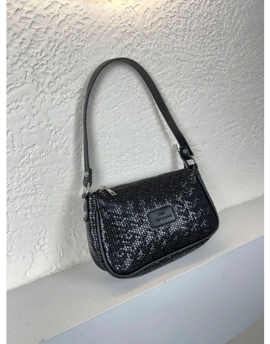Altıgen Siyah Renk BAGET Çanta CB2003
