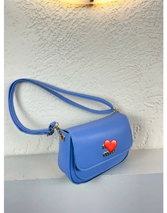 Bebe Mavi Renk MİO Kalıp Çapraz Çanta CB9171