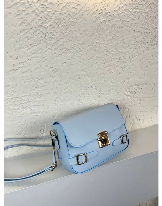 Bebe Mavi Renk Yandan Kemerli YENİ Çanta CB8514