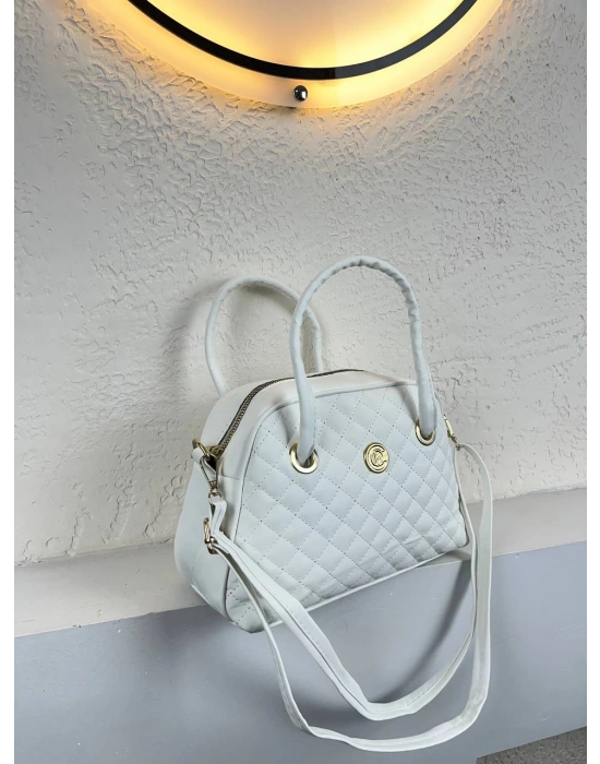 Beyaz Kapitone Çanta CB8911