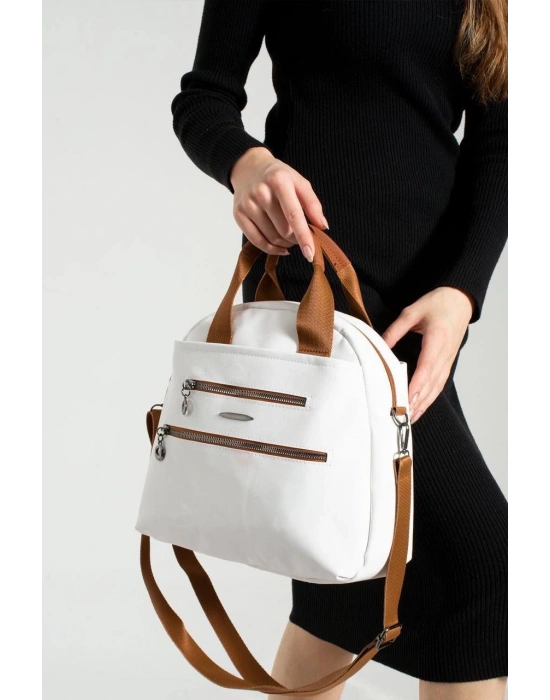 Beyaz Renk 4 Bölme Kalite Çanta CB6611