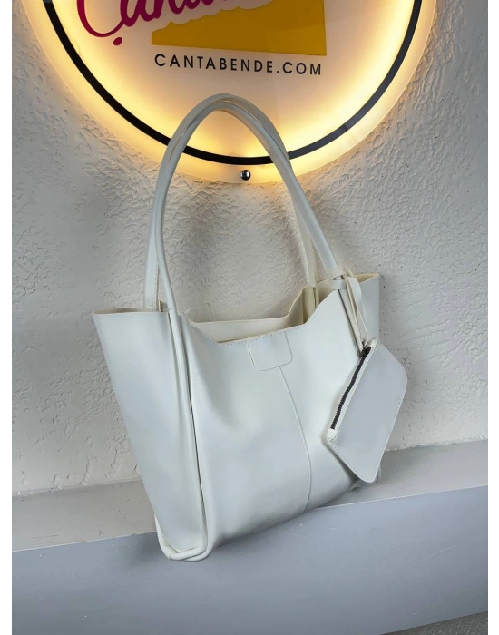 Beyaz Renk BÜYÜK BOY YENİ Kol Çanta CB2456