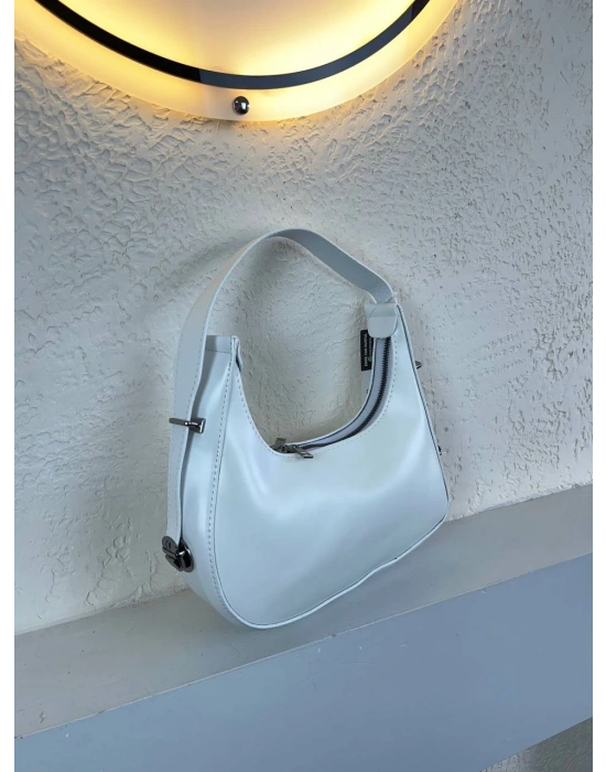Beyaz Renk Dilber Baget Çanta CB6135